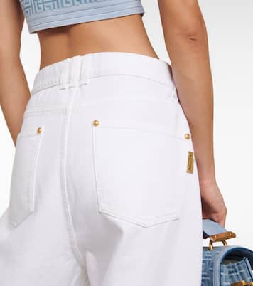 High-Rise Tapered Jeans | Balmain