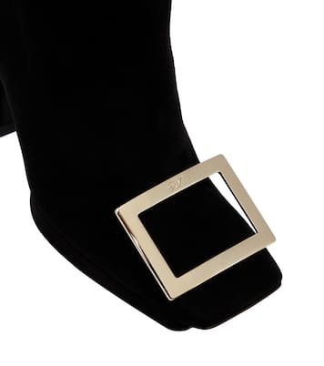 Ankle Boots Viv’ Square aus Veloursleder | Roger Vivier