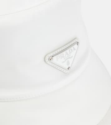 Re-Nylon shearling-trimmed bucket hat | Prada