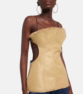 Top a corsetto con scollo bardot | Jacquemus