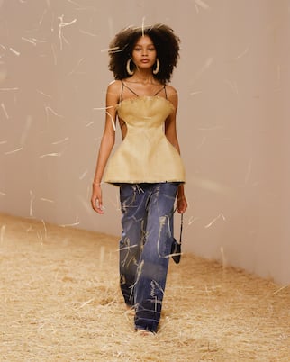 Top a corsetto con scollo bardot | Jacquemus