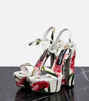 Keira floral platform sandals | Dolce&Gabbana