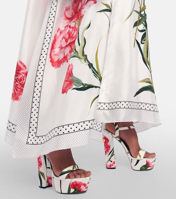 Keira floral platform sandals | Dolce&Gabbana