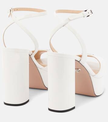 Sandalias con plataforma de charol | Prada
