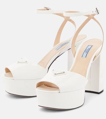 Sandalias con plataforma de charol | Prada