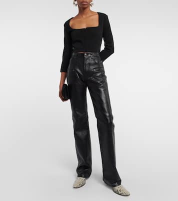 Top cropped in jersey | Acne Studios