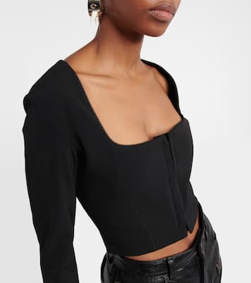 Top cropped in jersey | Acne Studios