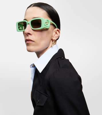 Gafas de sol rectangulares con GG | Gucci