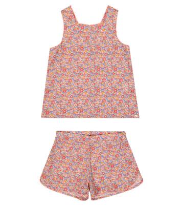 Floral cotton vest and shorts set | Tartine et Chocolat