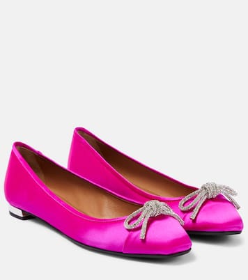 Verzierte Ballerinas Parisina aus Satin | Aquazzura