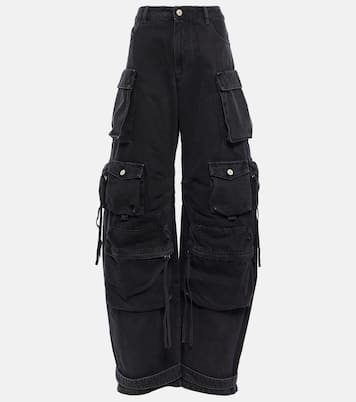 Pantalon cargo Fern à taille basse en jean | The Attico
