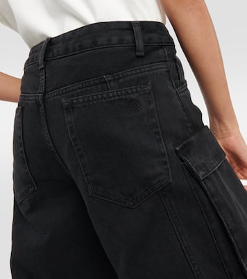 Pantalon cargo Fern à taille basse en jean | The Attico