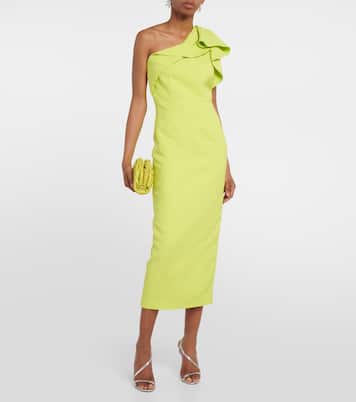 Abito midi monospalla in misto lana | Roland Mouret