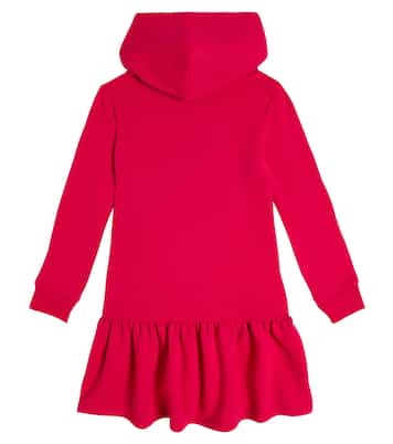Abito in lana con cappuccio e logo | Polo Ralph Lauren Kids