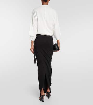 DRKSHDW Pull On Pillar maxi skirt | Rick Owens