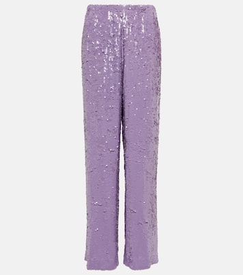 Sequined straight pants | Dries Van Noten