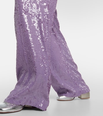 Sequined straight pants | Dries Van Noten