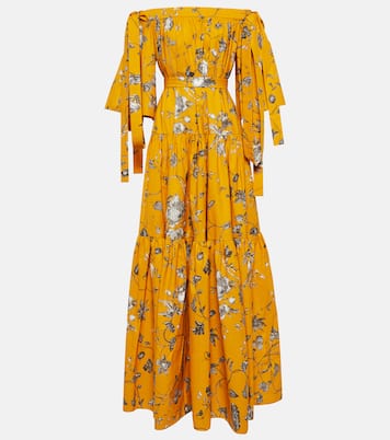 Floral cotton maxi dress | Erdem