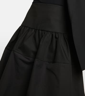Falda midi de algodón de tiro alto | Jil Sander