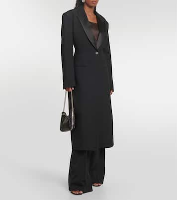 Abrigo de botonadura simple de lana  | Stella McCartney