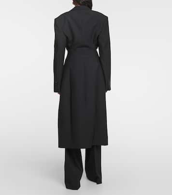 Abrigo de botonadura simple de lana  | Stella McCartney