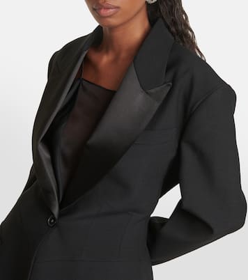 Abrigo de botonadura simple de lana  | Stella McCartney