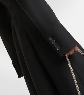 Abrigo de botonadura simple de lana  | Stella McCartney