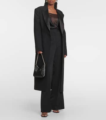 Abrigo de botonadura simple de lana  | Stella McCartney