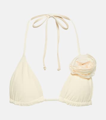 Appliqué triangle bikini top  | Same
