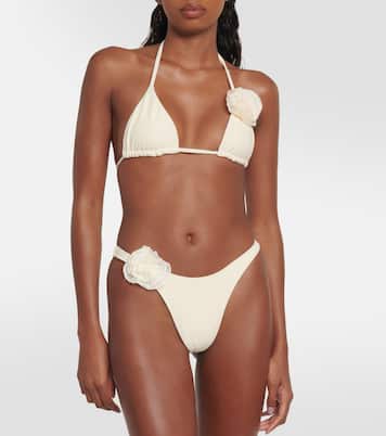 Appliqué triangle bikini top  | Same