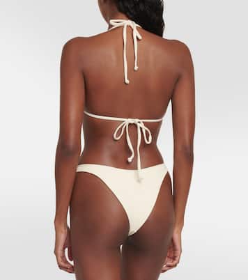 Appliqué triangle bikini top  | Same