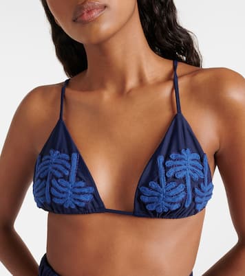 Embroidered bikini top | Johanna Ortiz