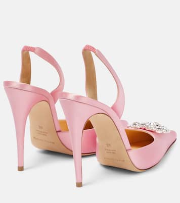 Escarpins en satin à cristaux | Magda Butrym