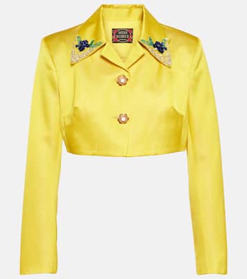 Embellished jacket and crop top set | Miss Sohee