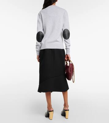 Pullover aus Kaschmir mit Leder | Bottega Veneta