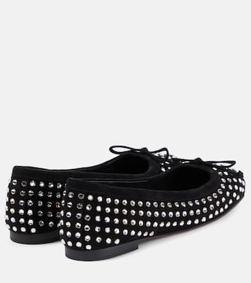 Ballerine Mamadrague in suede con cristalli | Christian Louboutin