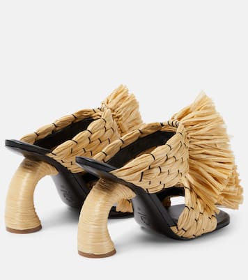 Woven raffia mules | Dries Van Noten