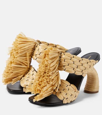 Woven raffia mules | Dries Van Noten