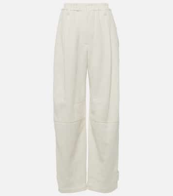 Pantaloni regular in cotone e lino | Brunello Cucinelli