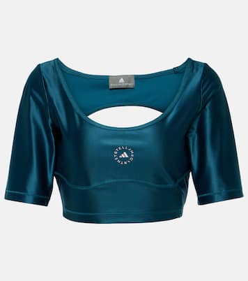 Crop top técnico con logo | Adidas by Stella McCartney
