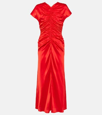 Abito midi Aubree in seta con ruches | Tove