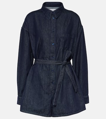 Combi-short Wren en jean | The Frankie Shop