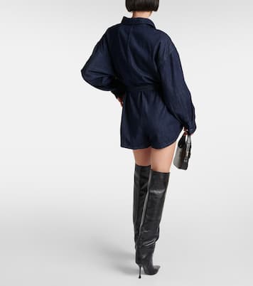 Combi-short Wren en jean | The Frankie Shop
