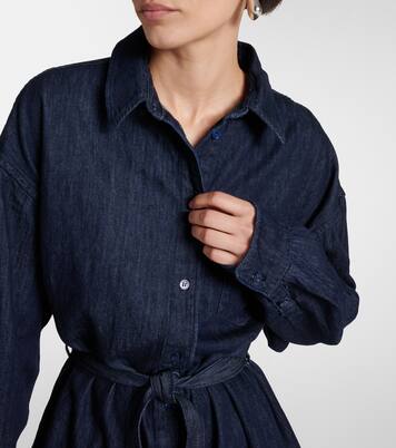 Combi-short Wren en jean | The Frankie Shop