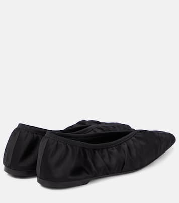 Ballerine The Gathered Flat in raso | Toteme