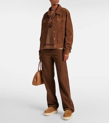 Evolve shearling-lined suede platform mules | Prada