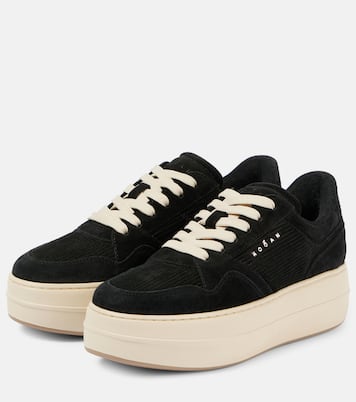 Skyscraper suede platform sneakers | Hogan