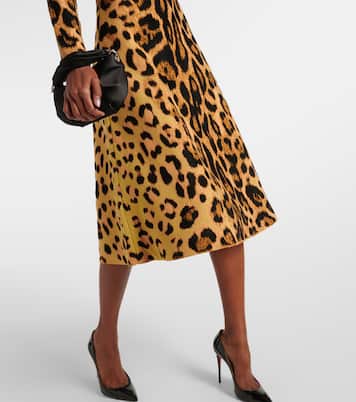 Bedrucktes Midikleid Jaguar | Oscar de la Renta
