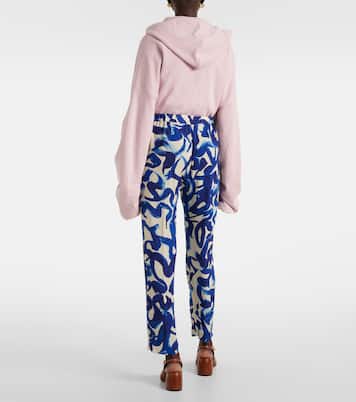 بنطلون بقصّة سليم مع طبعات | Dries Van Noten