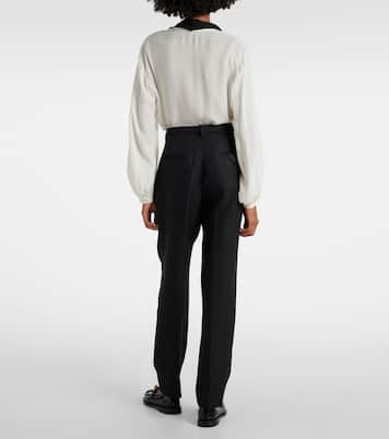 Modern Sophistication pinstripe wool pants | Dorothee Schumacher